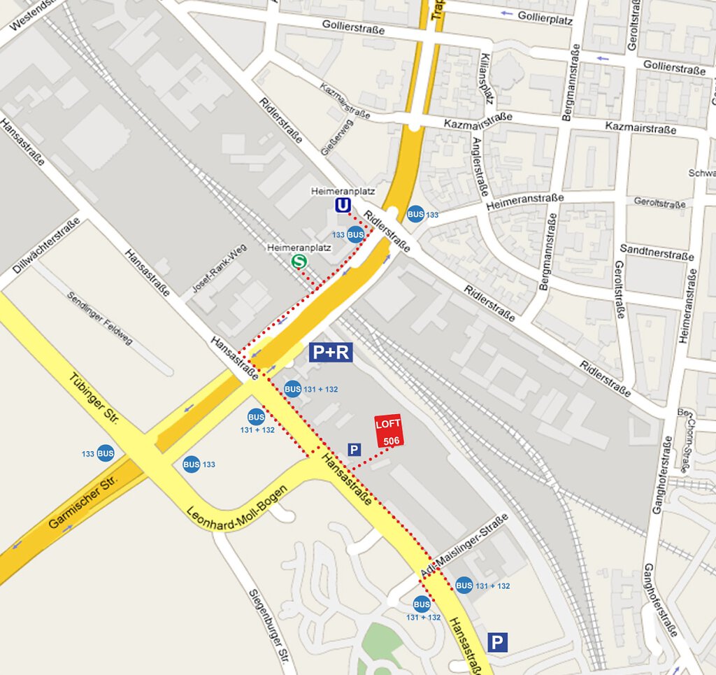 Anfahrt Loft506